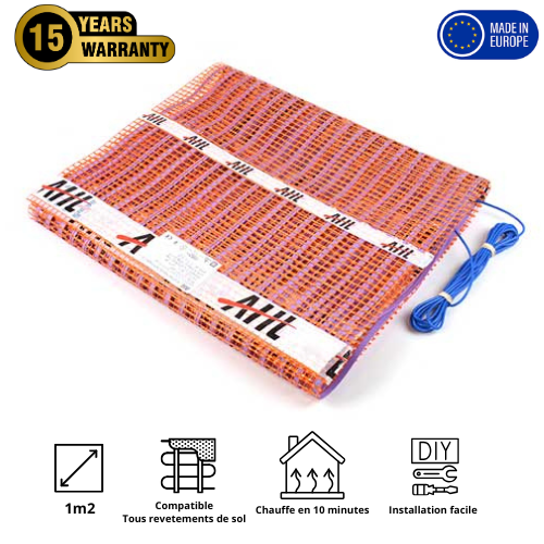 Nattes chauffantes AHT - 150W/m² pour 4m² de surface